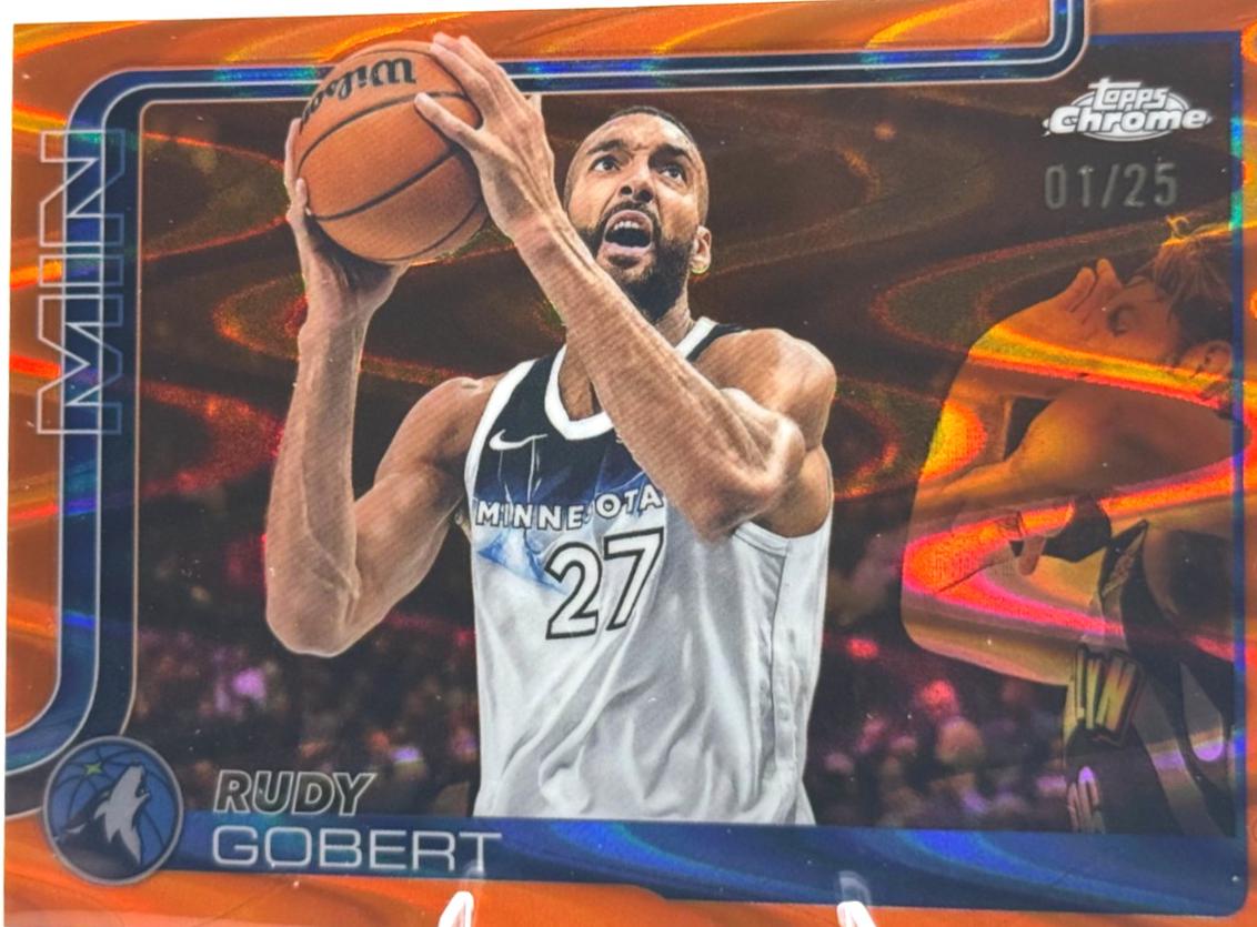 Rudy Gobert [RayWave Orange Refractor] #165