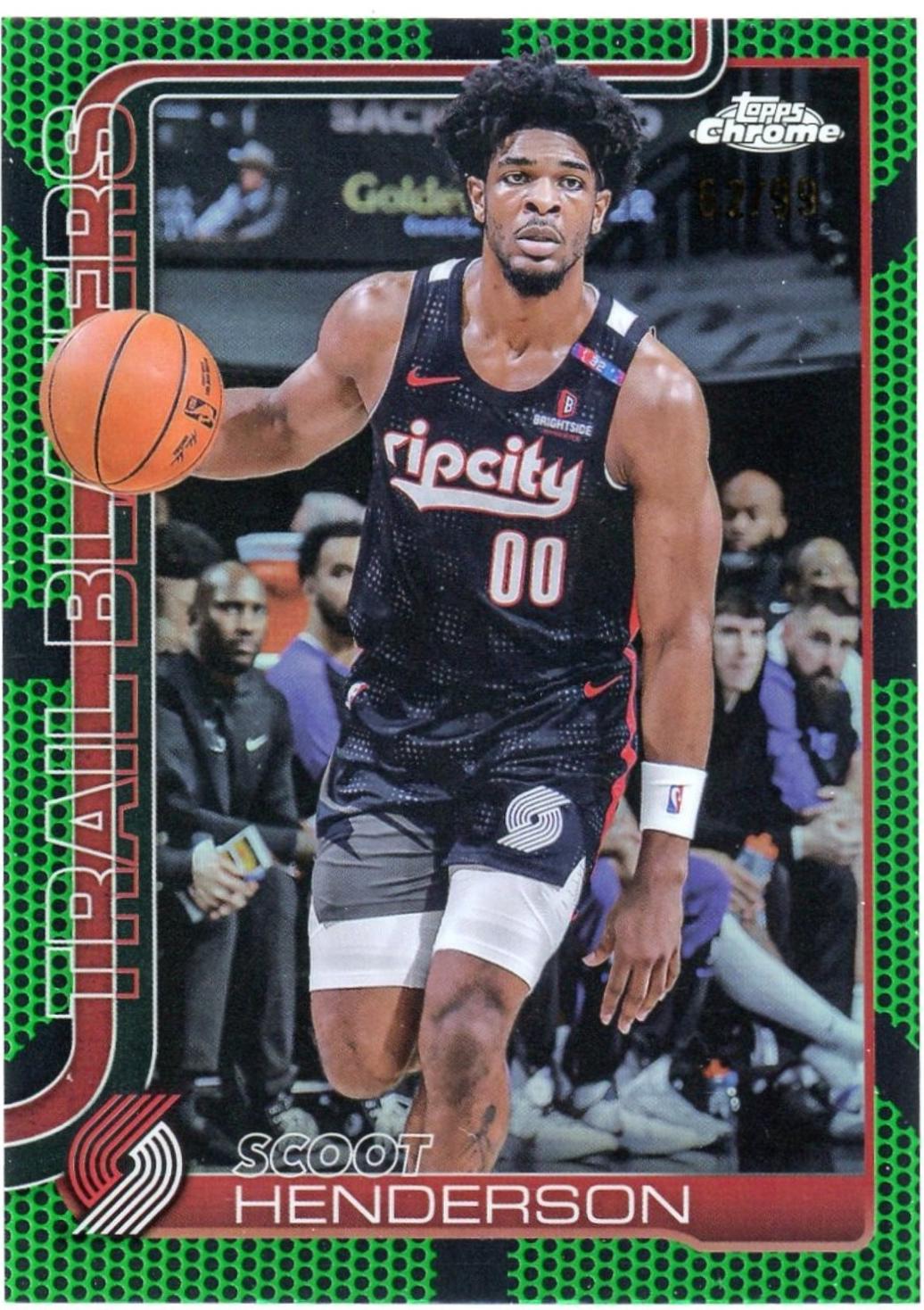 Scoot Henderson [Green Basketball Refractor] #166