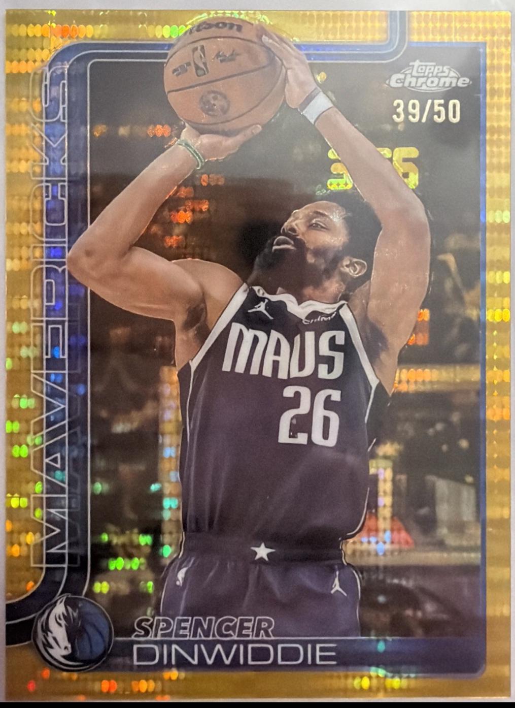 Spencer Dinwiddie [Gold Basketball Refractor] #13