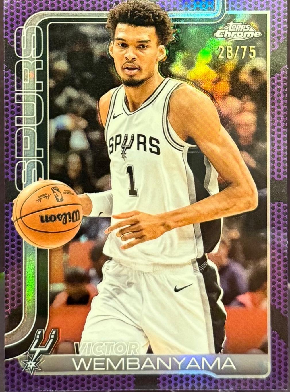 Victor Wembanyama [Purple Basketball Refractor] #221