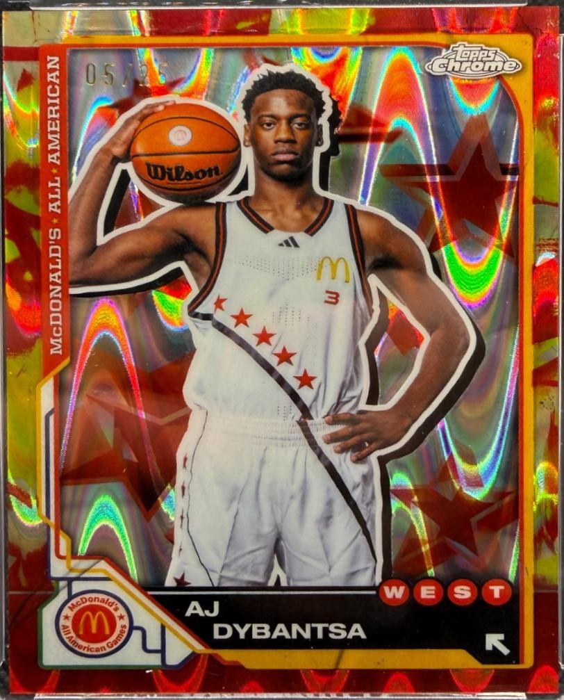 AJ Dybantsa [Gold RayWave Refractor] #7