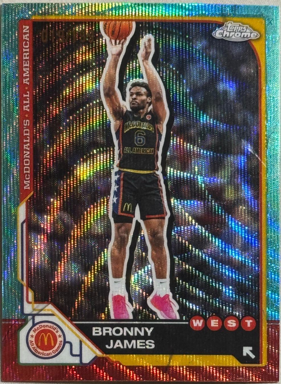 Bronny James [Aqua Wave Refractor] #77