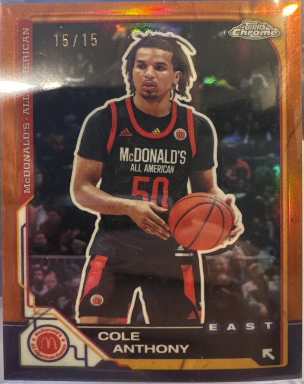 Cole Anthony [Orange Refractor] #94