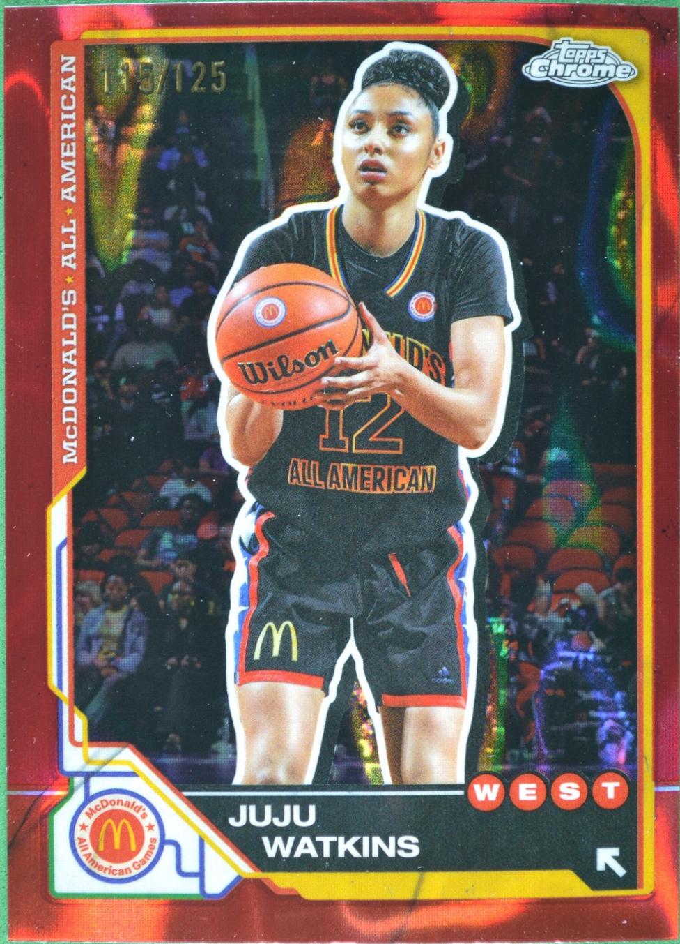 JuJu Watkins [Red Lava Refractor] #84