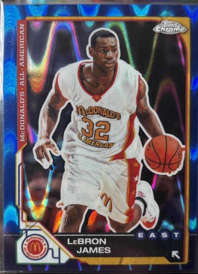 Lebron James [Blue RayWave Refractor] #98