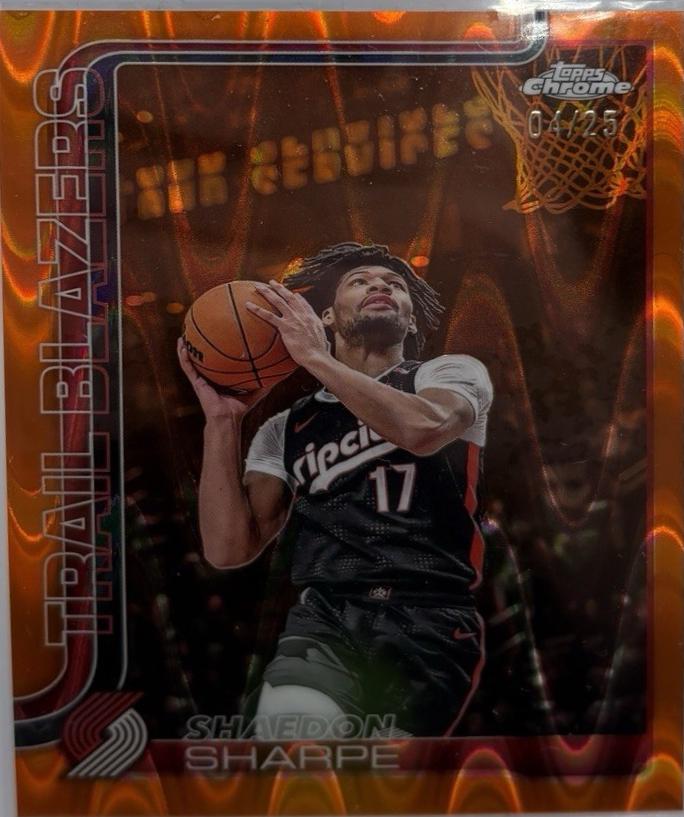 Shaedon Sharpe [Orange Wave Refractor] #150