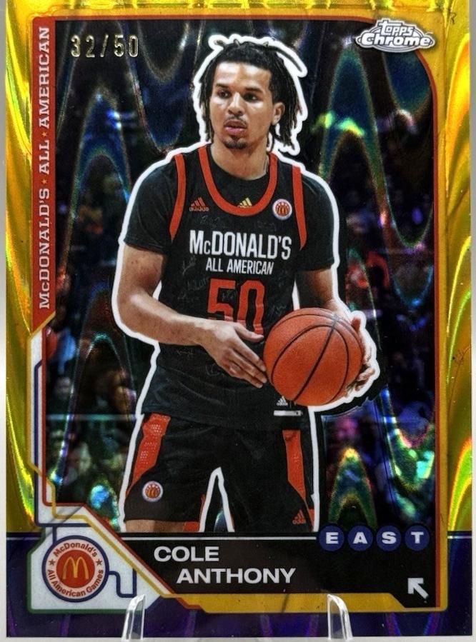 Cole Anthony [Gold RayWave Refractor] #94