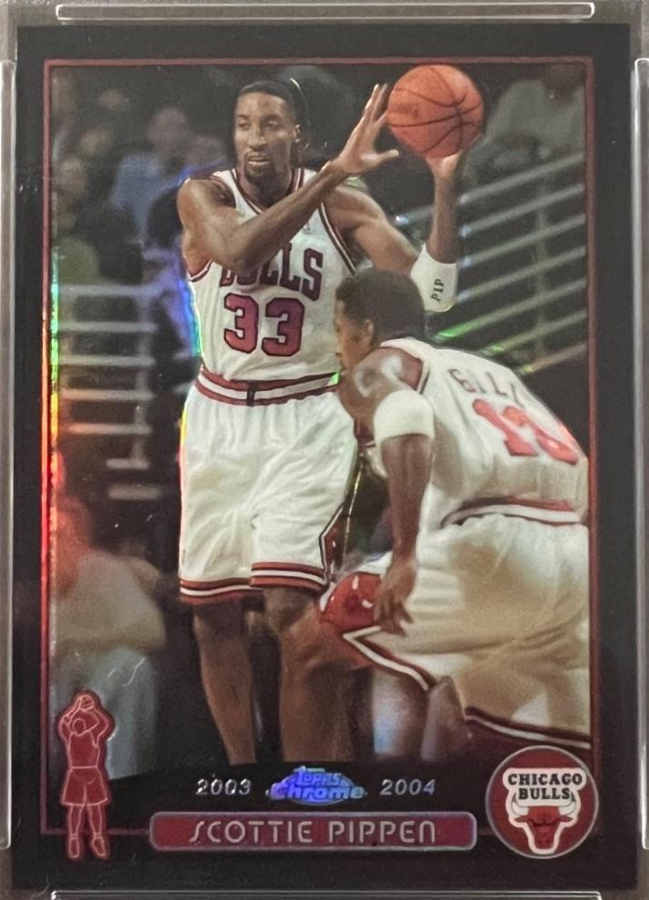 Scottie Pippen [Black Refractor] #49