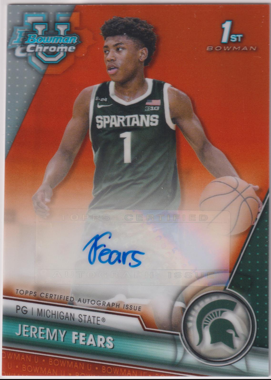 Jeremy Fears [Orange] #BCPA-JF