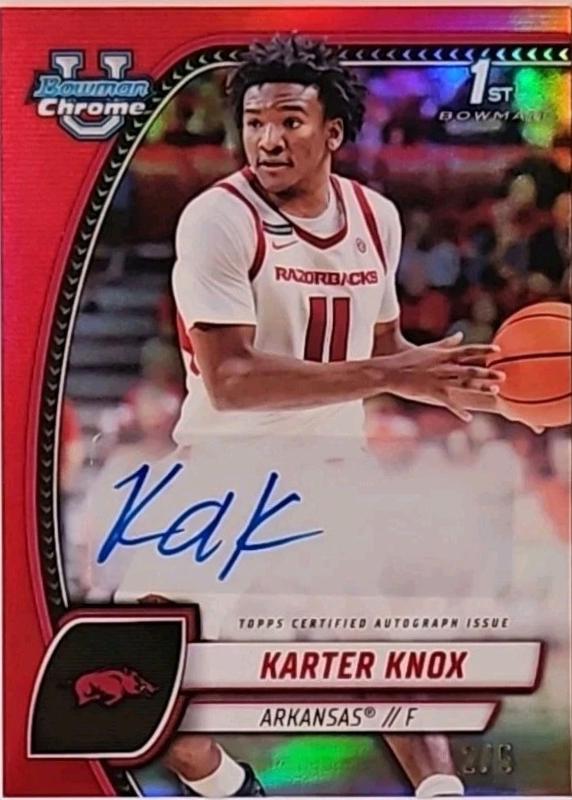 Karter Knox [Red Refractor Autograph] #41