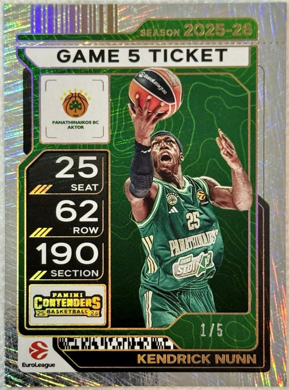 Kendrick Nunn [Game Ticket Green Cracked Ice] #2