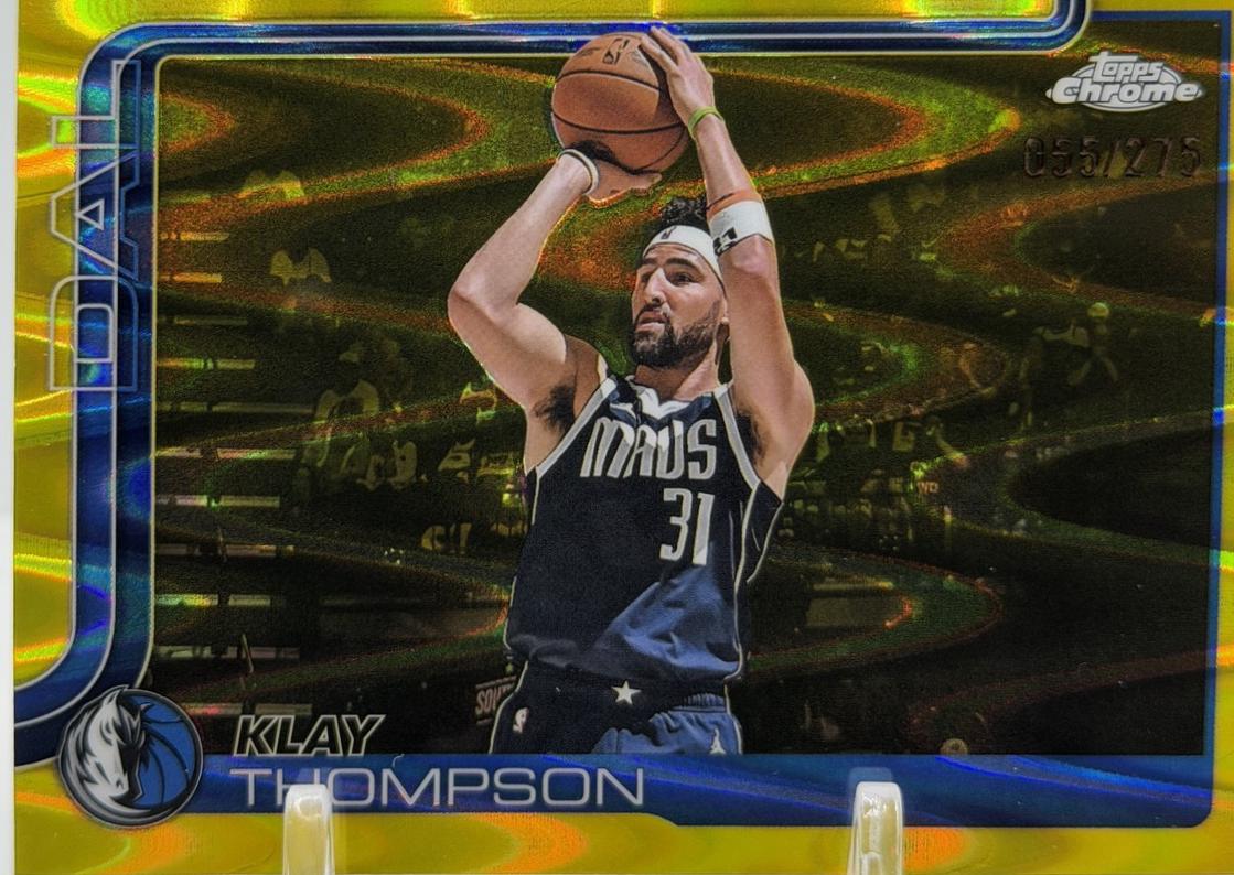 Klay Thompson [RayWave Yellow Refractor] #42