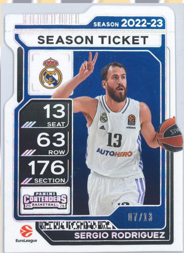Sergio Rodriguez [Season Ticket Stub] #78