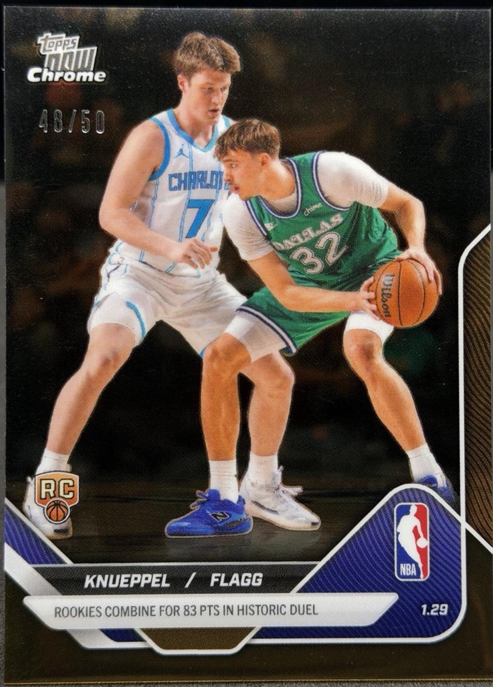 Kon Knueppel / Cooper Flagg [Gold Chrome] #152