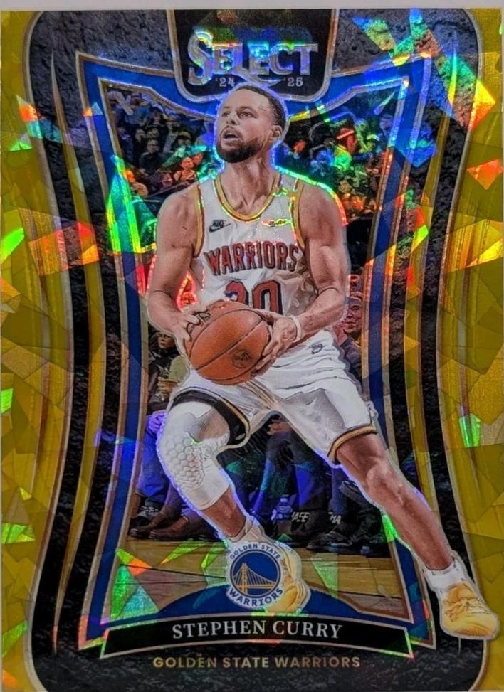 Stephen Curry [Gold Cracked Ice Prizm] #346