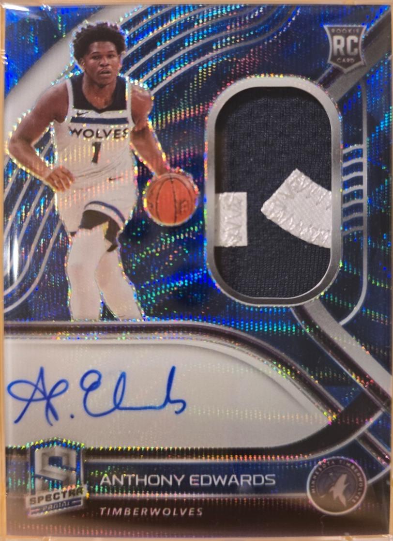 Anthony Edwards [Jersey Autograph Blue Wave] #194