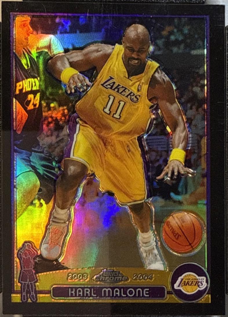 Karl Malone [Black Refractor] #32