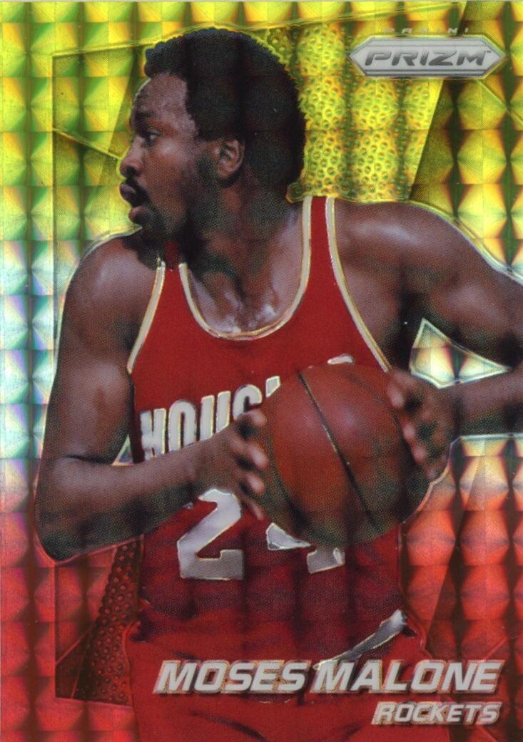 Moses Malone [Yellow and Red Mosaic Prizm] #167