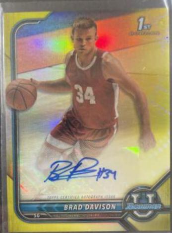 Brad Davison [Yellow Refractor] #BCPA-BD