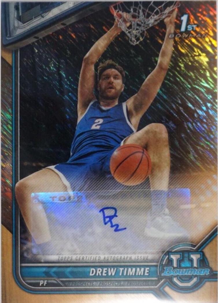 Drew Timme [Orange Shimmer Refractor] #BCPA-DT