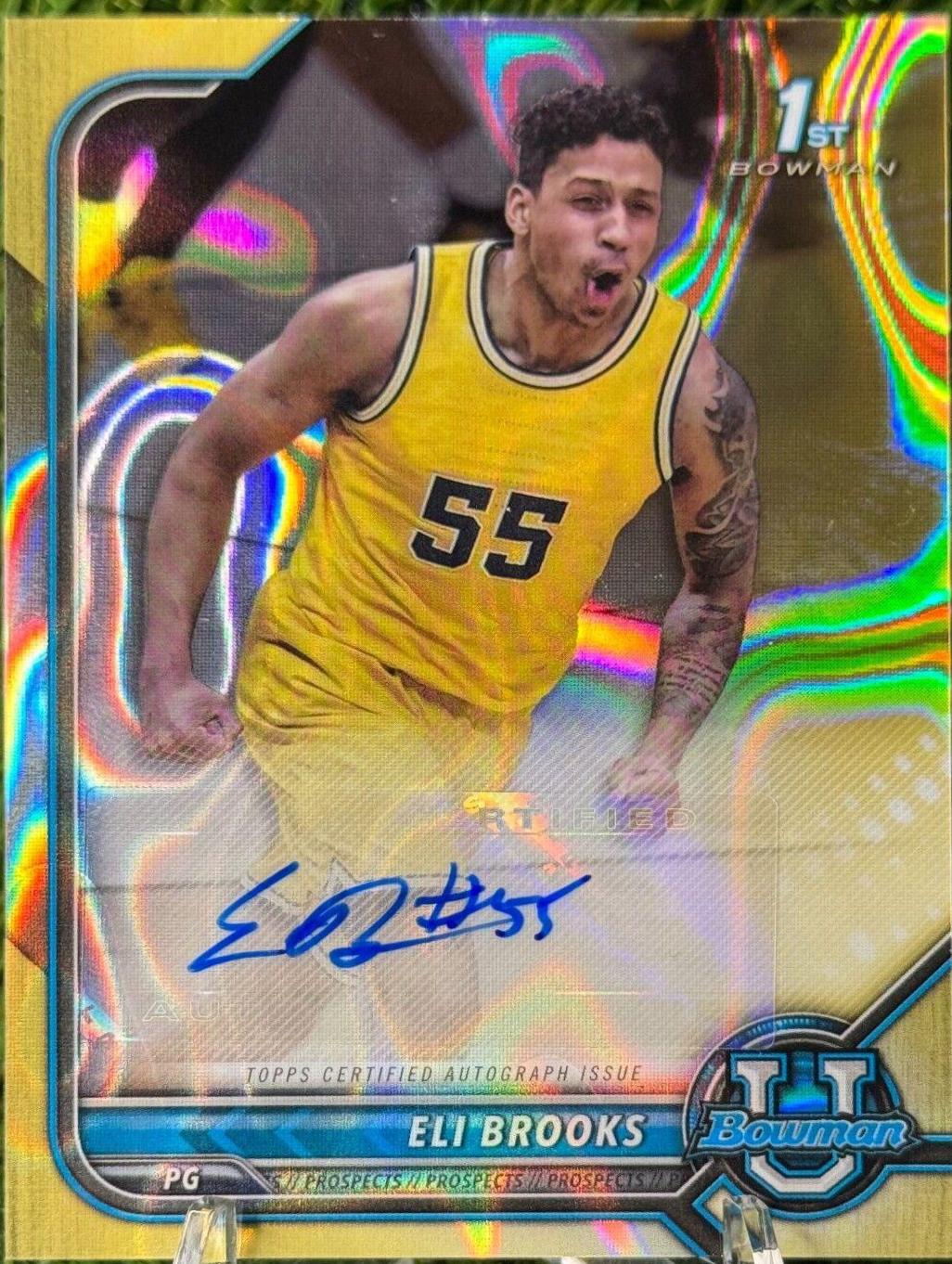 Eli Brooks [Gold Lava Refractor] #BCPA-EB