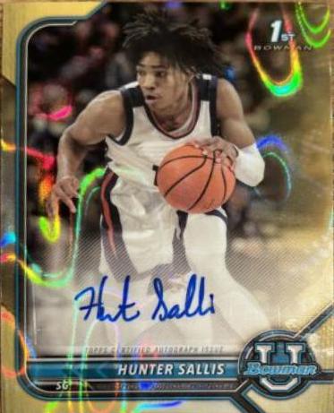 Hunter Sallis [Gold Lava Refractor] #BCPA-HS