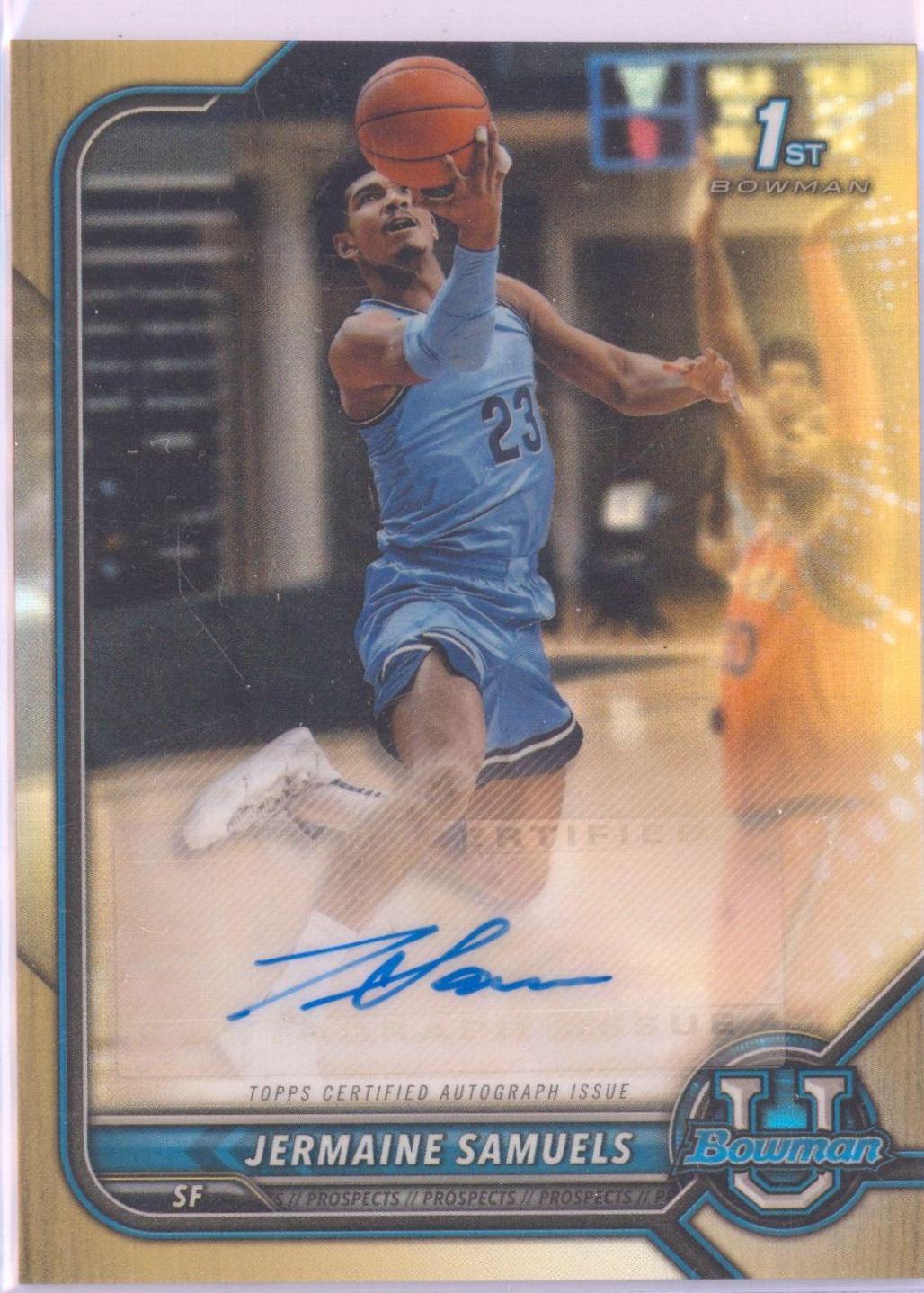Jermaine Samuels [Gold Refractor] #BCPA-JS