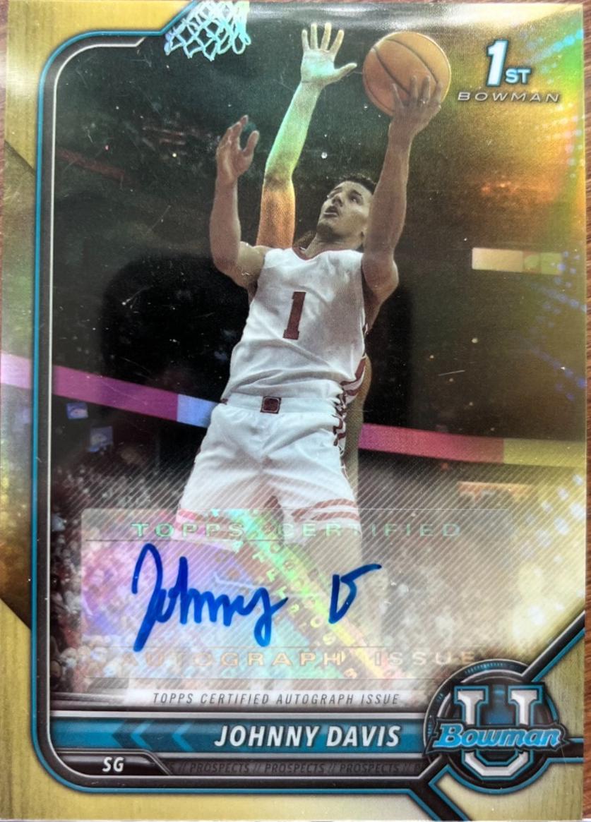 Johnny Davis [Gold Refractor] #BCPA-JD