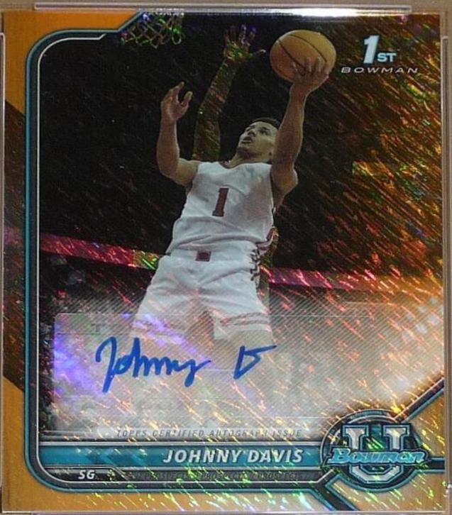 Johnny Davis [Orange Shimmer Refractor] #BCPA-JD