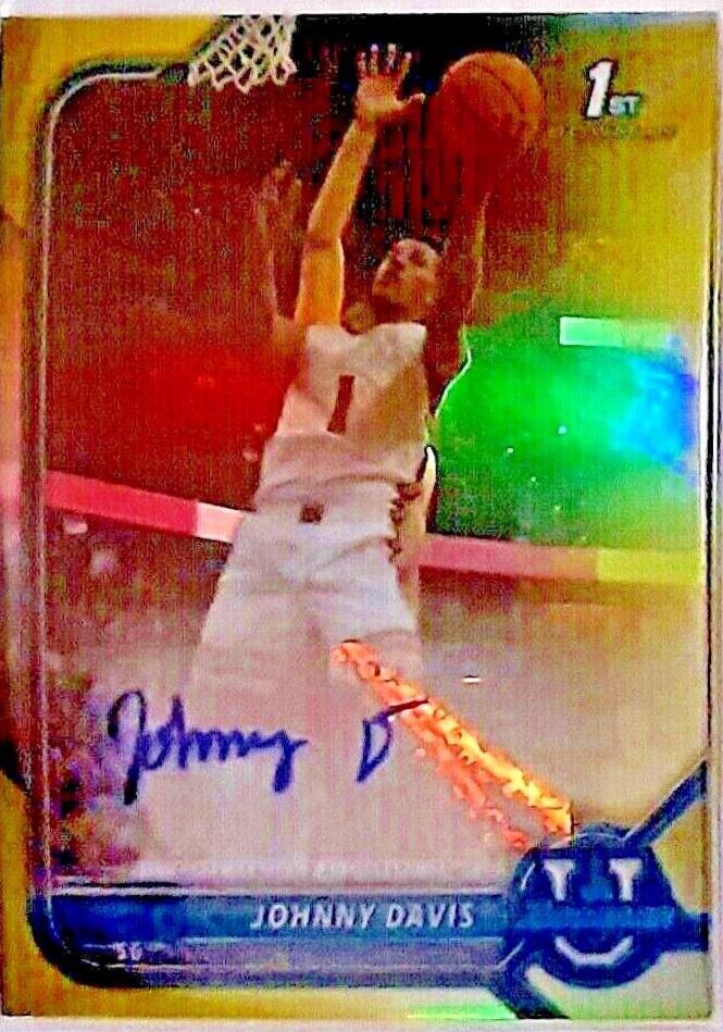 Johnny Davis [Yellow Refractor] #BCPA-JD