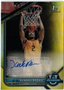 Kendall Brown [Yellow Refractor] #BCPA-KBO