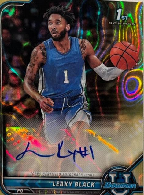 Leaky Black [Gold Lava Refractor] #BCPA-LB