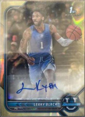Leaky Black [Gold Refractor] #BCPA-LB