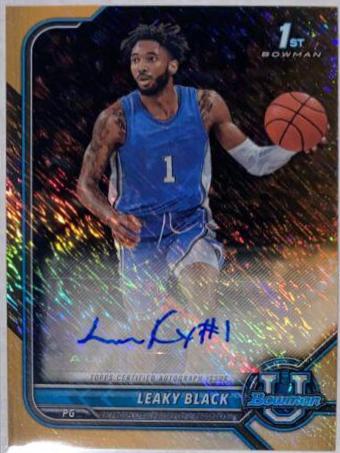 Leaky Black [Orange Shimmer Refractor] #BCPA-LB