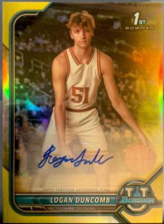 Logan Duncomb [Yellow Refractor] #BCPA-LD