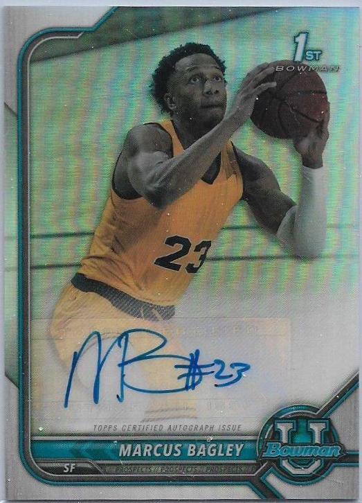 Marcus Bagley [Yellow Refractor] #BCPA-MB