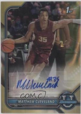 Matthew Cleveland [Gold Lava Refractor] #BCPA-MCL