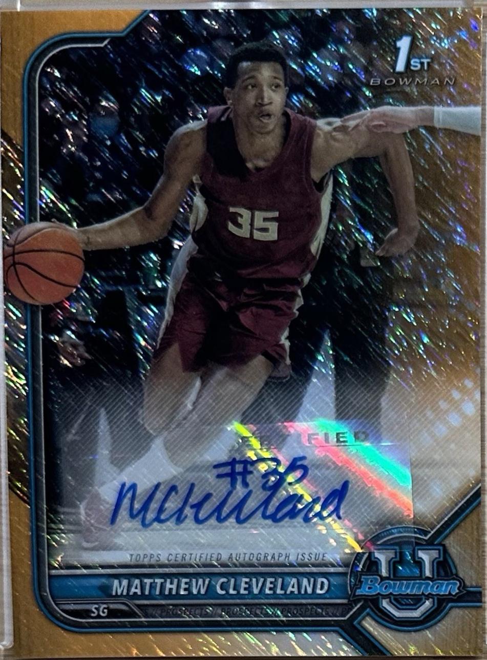 Matthew Cleveland [Orange Refractor] #BCPA-MCL