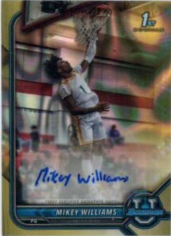 Mikey Williams [Gold Lava Refractor] #BCPA-MW