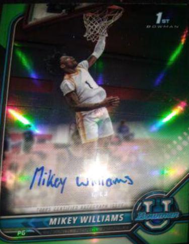 Mikey Williams [Green Refractor] #BCPA-MW