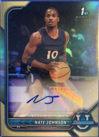 Nate Johnson [Gold Refractor] #BCPA-NJ