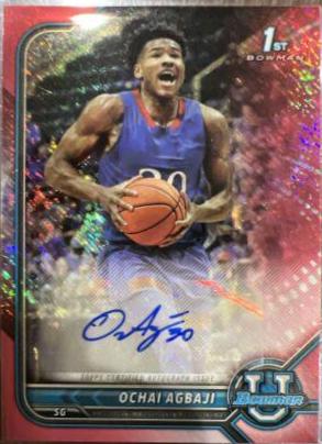Ochai Agbaji [Red Shimmer Refractor] #BCPA-OA