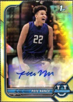 Pete Nance [Yellow Refractor] #BCPA-PN