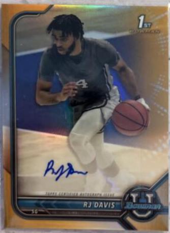 RJ Davis [Orange Refractor] #BCPA-RD