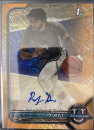 RJ Davis [Orange Shimmer Refractor] #BCPA-RD