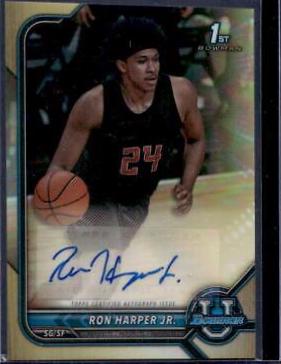Ron Harper Jr. [Gold Refractor] #BCPA-RH