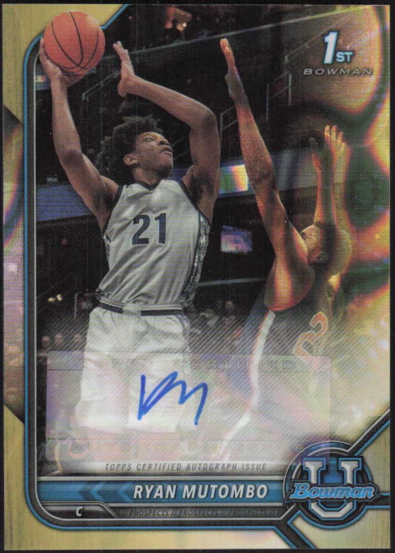 Ryan Mutombo [Gold Lava Refractor] #BCPA-RMU