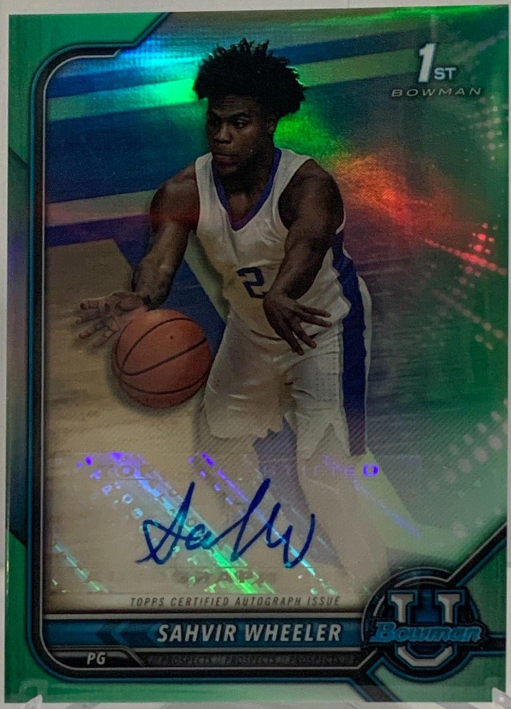 Sahvir Wheeler [Green Refractor] #BCPA-SW