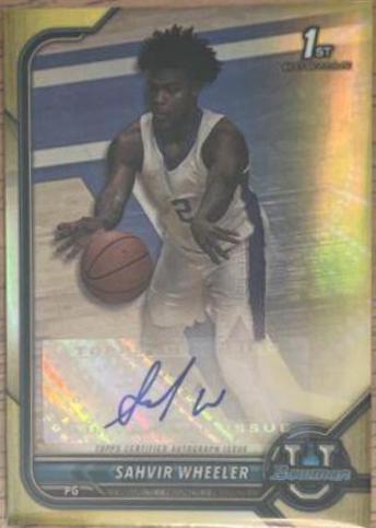 Sahvir Wheeler [Yellow Refractor] #BCPA-SW
