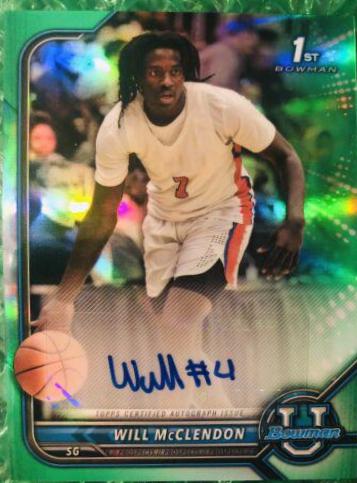 Will McClendon [Green Refractor] #BCPA-WM